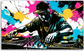 Tablou decorativ DJ-ul Ilustrat
