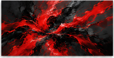 Tablou decorativ - Energie in rosu si negru
