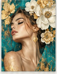 Tablou decorativ - Flori albe de vis