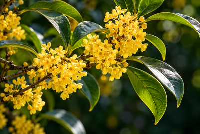 Tablou decorativ - Florile Galbene de Osmanthus