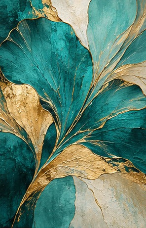 Tablou decorativ - Frunza aurie de ginkgo