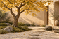 Tablou decorativ - Ginkgo in Gradina de Pietris