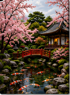 Tablou decorativ Gradina Japoneza