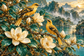 Tablou decorativ - Grangurii pe Magnolie
