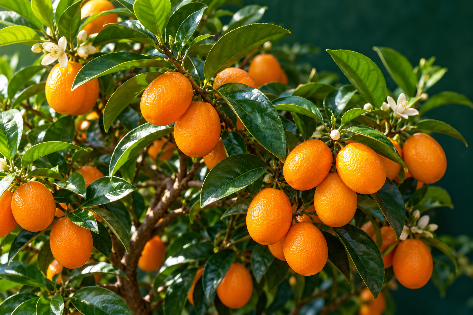 Tablou decorativ - Kumquat cu Fructe Portocalii