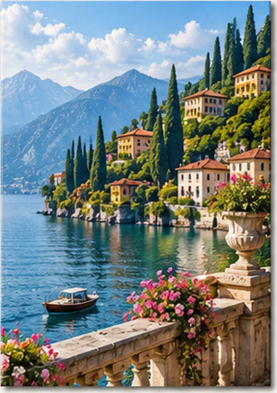Tablou decorativ - Lacul Como, Eleganta atemporala