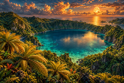 Tablou decorativ - Lacul Vulcanic