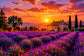 Tablou decorativ - Lavanda si Chiparosii