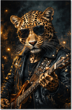 Tablou decorativ Leopardul Rock