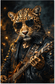 Tablou decorativ Leopardul Rock
