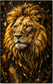 Tablou decorativ Leul de Aur