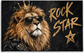 Tablou decorativ Leul Rock Star