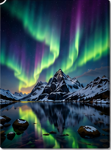 Tablou decorativ Luminile Nordului