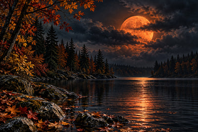 Tablou decorativ - Luna cu Nori