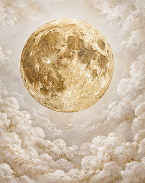 Tablou decorativ Luna de Aur