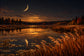 Tablou decorativ - Luna de Bronz