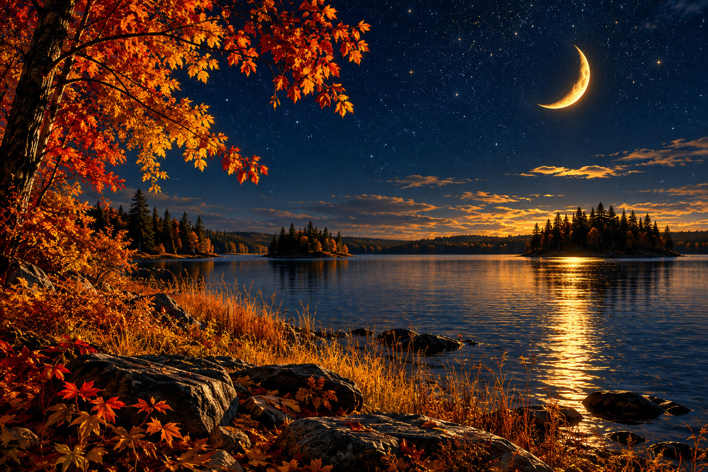 Tablou decorativ - Luna de Toamna