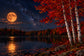 Tablou decorativ - Luna si Mesteceni