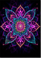 Tablou decorativ Mandala Florala Neon