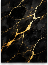 Tablou decorativ Marmura Neagra cu Auriu