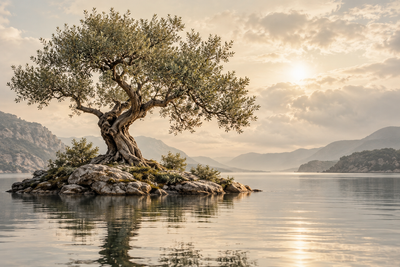 Tablou decorativ - Maslin pe Insula din Lac