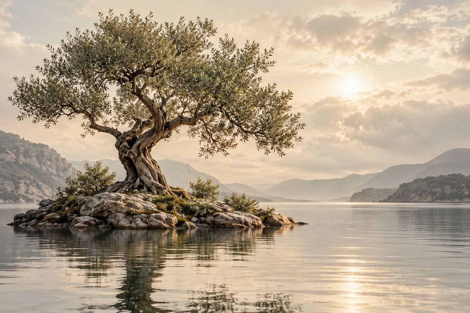 Tablou decorativ - Maslin pe Insula din Lac