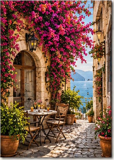 Tablou decorativ - O terasa in Italia