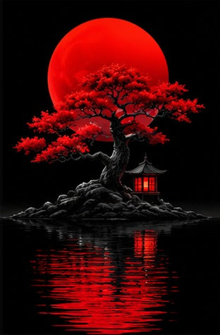 Tablou decorativ - Pagoda aurie pe insula