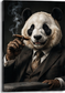 Tablou decorativ Panda cu Trabuc