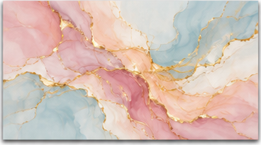 Tablou decorativ - Pastel cu aur