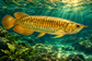Tablou decorativ - Pestele Arowana de Aur