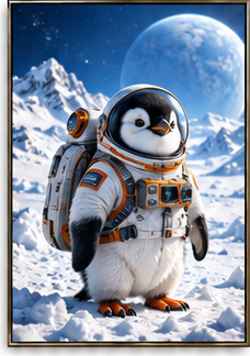Tablou decorativ - Pinguinul Explorator Polar