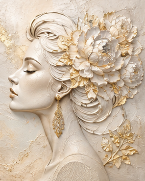 Tablou decorativ Profil de Femeie in Relief