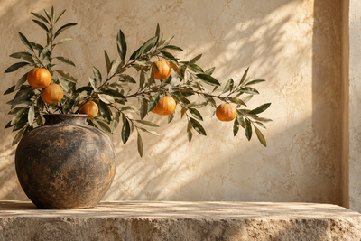Tablou decorativ - Ramura cu Mandarine