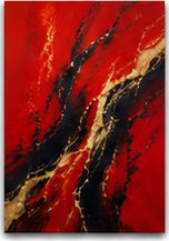 Tablou decorativ Ritm in Rosu