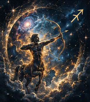 Tablou decorativ Sagetatorul cosmic
