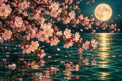 Tablou decorativ - Sakura Nocturna