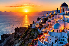 Tablou decorativ - Santorini in Zori