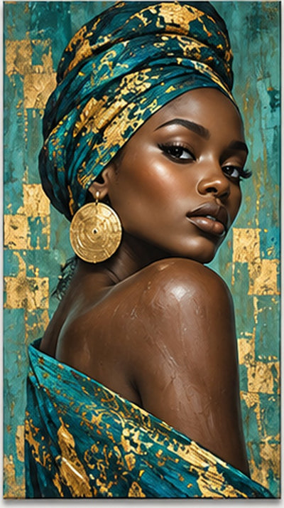 Tablou decorativ - Silueta de bronz