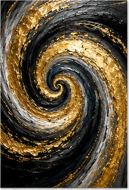 Tablou decorativ Spirala de Aur