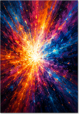 Tablou decorativ - Supernova de culori
