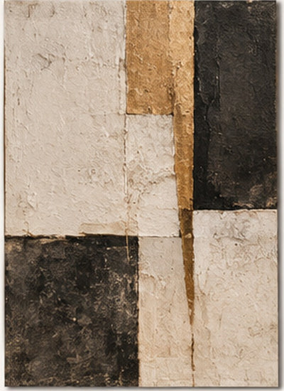 Tablou decorativ - Texturi si aur
