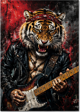 Tablou decorativ Tigrul Rocker