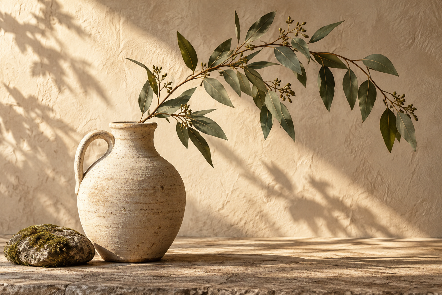 Tablou decorativ - Ulcior cu Ramura de Eucalipt
