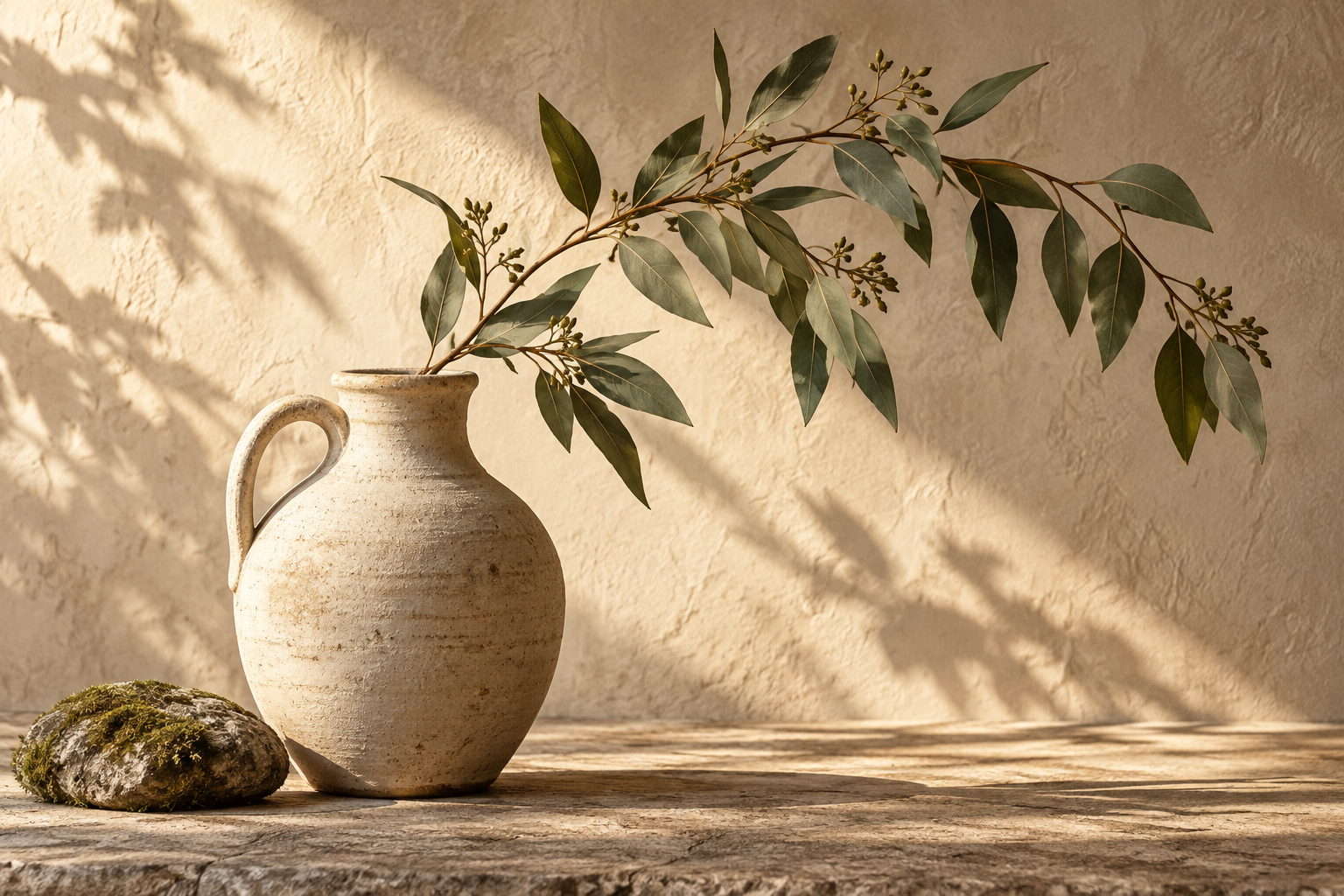 Tablou decorativ - Ulcior cu Ramura de Eucalipt