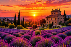 Tablou decorativ - Vila din Lavanda