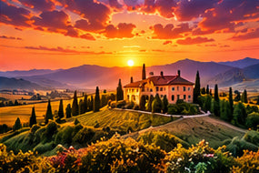 Tablou decorativ - Vila Toscana