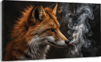 Tablou decorativ Vulpoiul in Fum