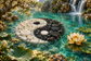 Tablou decorativ - Yin si Yang din Pietre