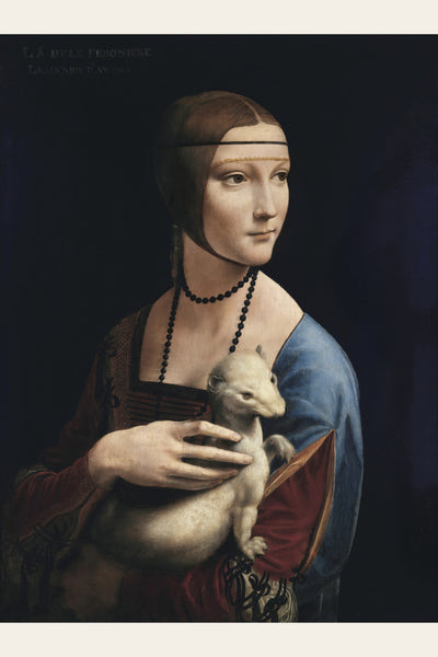 Tablou decorativ - Doamna cu hermina (dupa Leonardo da Vinci)